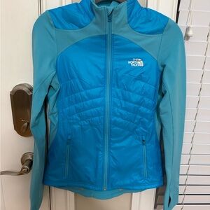 The North Face Women's Teal & Aqua Hybrid Puffer Jacket